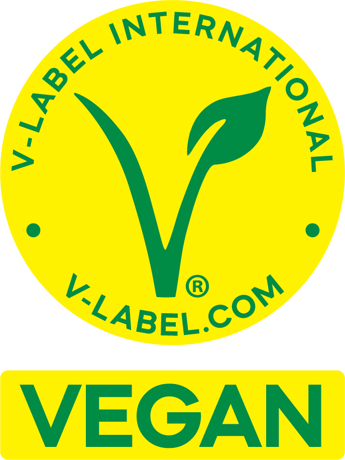 V-Label Vegan zertifiziert